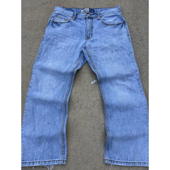 Vintage Y2K Light Washed Denim Aeropostale Bootcut Baggy Loose Fit - Picture 9 of 11